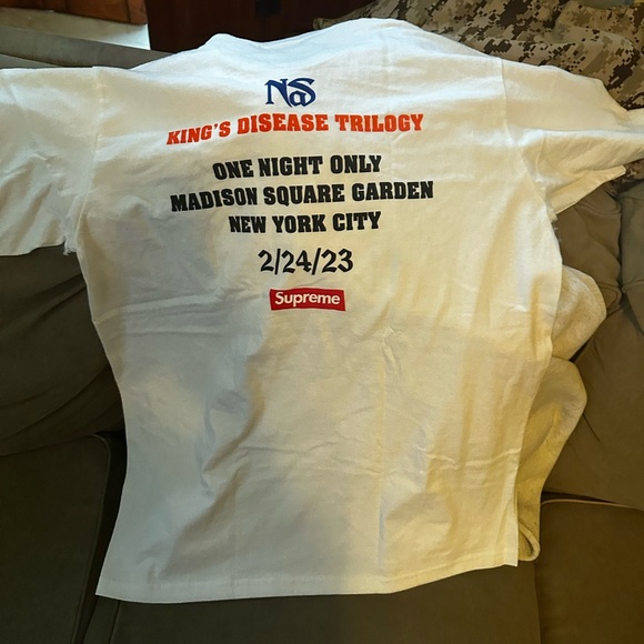 Supreme Nas at the Garden kings disease Trilogy shirt brand new with tags - Picture 3 of 3